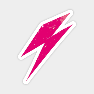 Street art vintage pink lightning bolt thunder Magnet