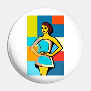 Pop Art Pin Up Girl Pin