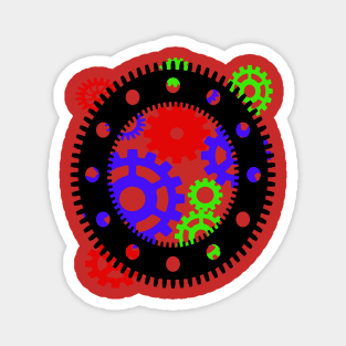 Colourful Cogs Magnet