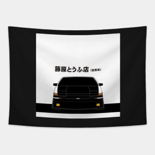 Initial D Toyota AE86 Tofu decal running in the 90s Tapestry