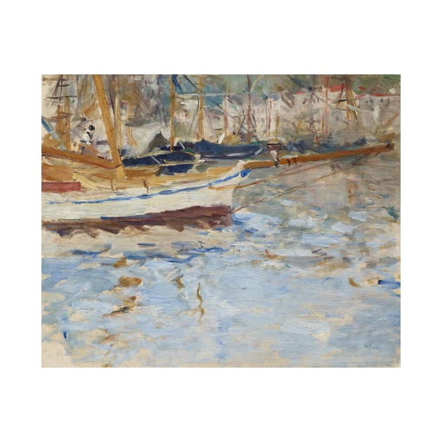 Port of Nice by Berthe Morisot by Classic Art Stall