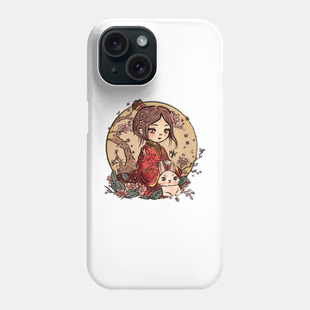 Year of the Rabbit 2023 Phone Case by The Mindful Maestra