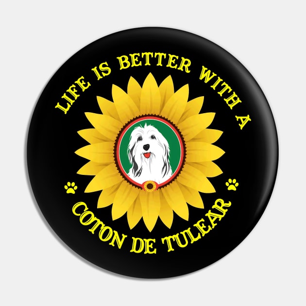 Coton de Tulear Lovers Pin by bienvaem