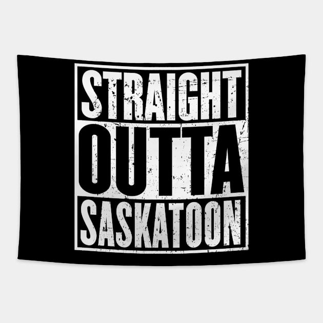 Straight Outta Saskatoon Vintage Tapestry by HeroGifts