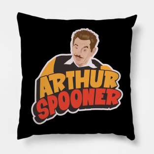 Arthur Spooner Illustration - Quirky Charm from King of Queens Pillow