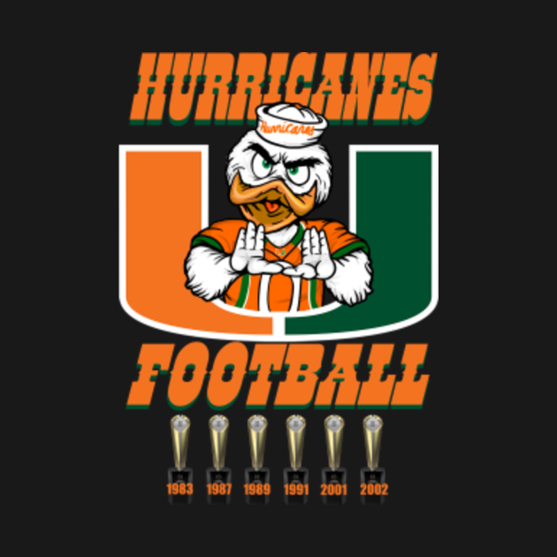 Canes Football - Hurricanes - T-Shirt | TeePublic