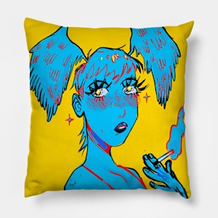 Smoking girl! Pillow