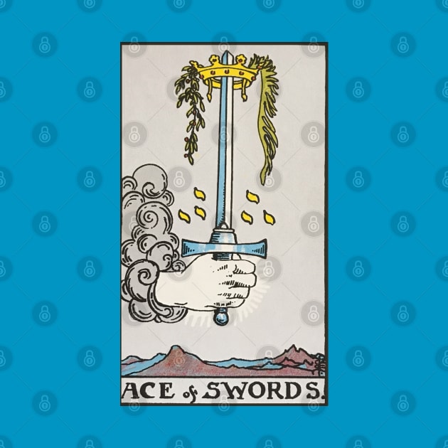 Ace of swords tarot card by Nate's World of Tees