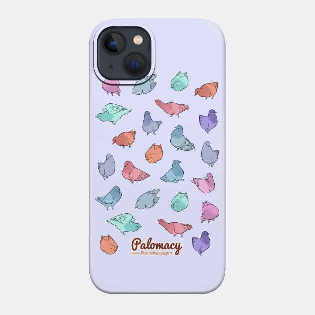 Colorful Pigeons - Pigeons - Phone Case