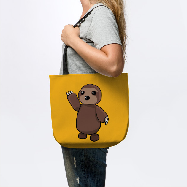 Sloth Cartoon Roblox Sac Fourre Tout Teepublic Fr - roblox oof noob head meme roblox aimant teepublic fr