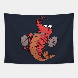 Weightlifting Shrimp Tapestry