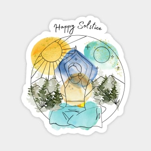 Happy Solstice Magnet