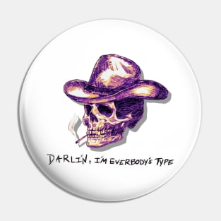 VampDoc Skull - Everybody’s Type - Purple Pin