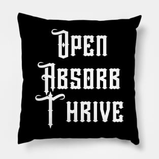 Open Absorb Thrive Pillow