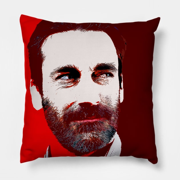 jon hamm Pillow by oryan80