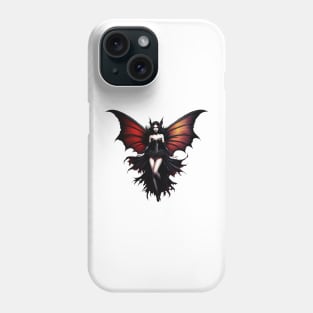 Goth Fairy In Flight Phone Case