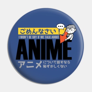 Shy Anime Pin