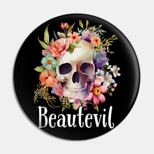 Beautevil (Beautiful Skull) Pin