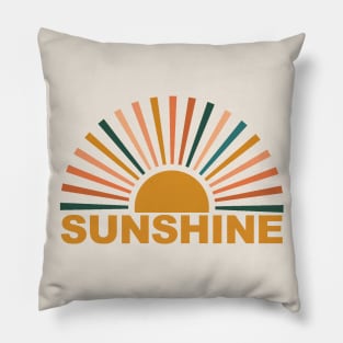 Boho minimalist sunshine Pillow