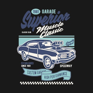 Muscle Car Classic, Vintage Retro Classic T-Shirt