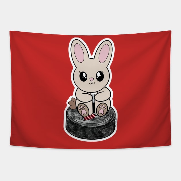 Puck Bunny (New Jersey) Tapestry by jberoldart