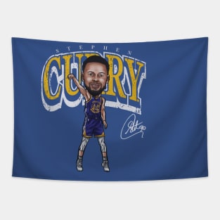 Steph Curry GSW Cartoon Tapestry