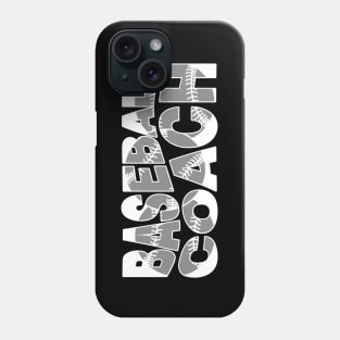 Wavy Baseball Coach White Phone Case