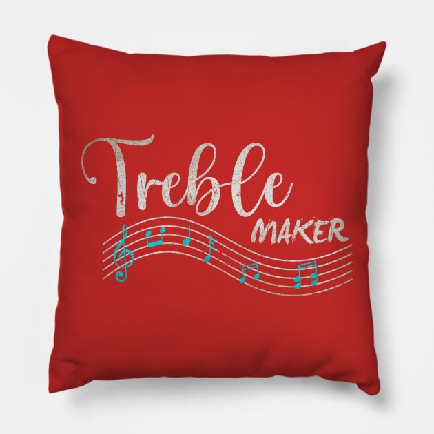 Treble Maker Pillow by Mysimplicity.art