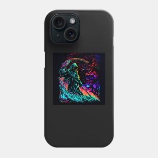 Psychedelic Grim Reaper 3 Phone Case