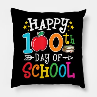 Happy 100th Day of School Teachers 100 Days of School Kids Pillow