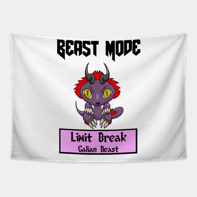 Beast Mode Vincent Valentine Limit Break Galian Beast Tapestry by Gamers Utopia