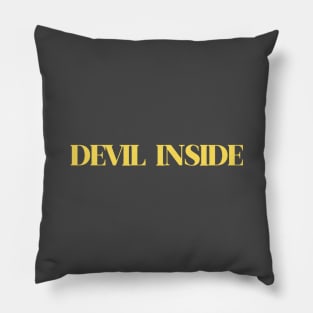 Devil Inside, mustard Pillow