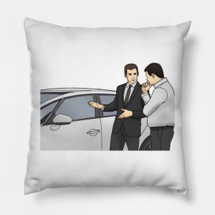 Slaps Roof Of Car Meme Pillow