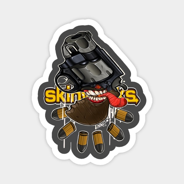 Snub Nose Revolver-2 Magnet by skinwerks