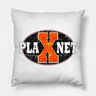 Space Planet X Spaceman Logo Science Fiction Sci fi Pillow