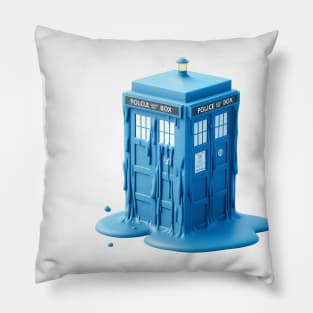 Melting TARDIS Pillow