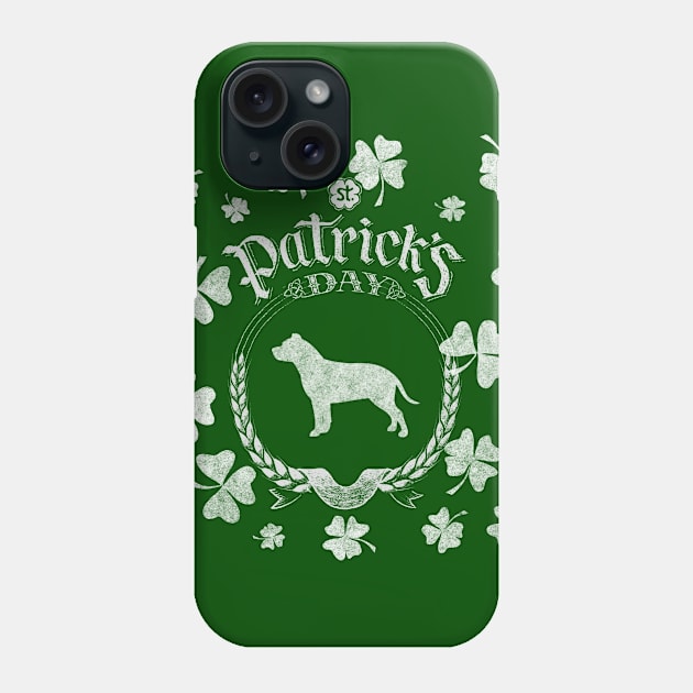 St. Patrick's Day Pit Bull Funny Gifts for Dog Lovers Phone Case by TheVintageChaosCo.