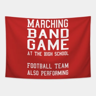 Marching Band Game - Football Team Also Performing Tapestry