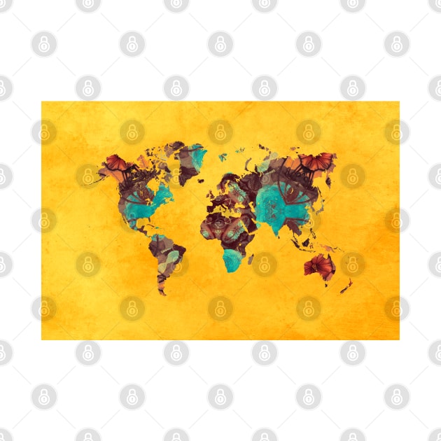 world map yellow  #map #worldmap by JBJart