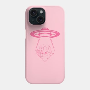 Desert UFO Pink Phone Case