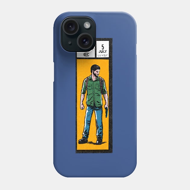 Comic book corner box - Joel The Last of Us fan art Phone Case by MarkScicluna