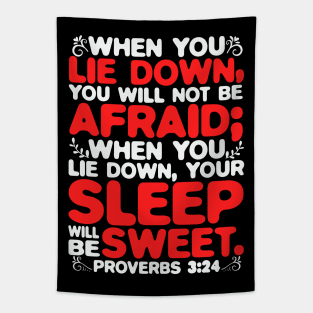 Proverbs 3:24 Your Sleep Will Be Sweet Tapestry