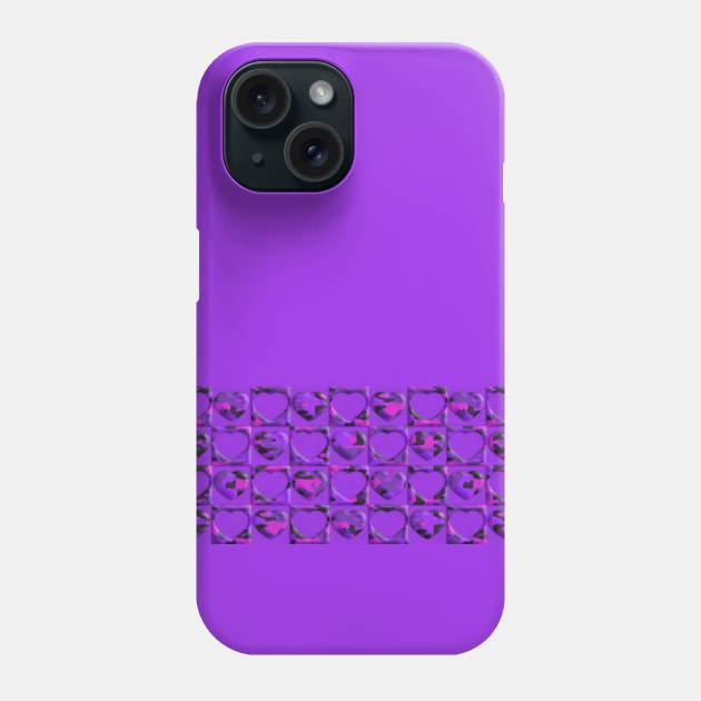 Heart to heart (purple) Phone Case by Sinmara