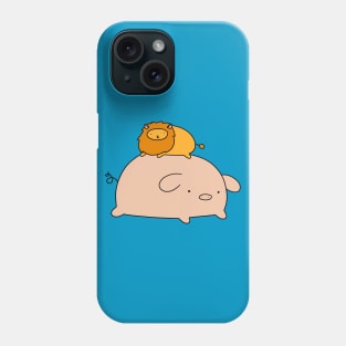 Pig and Tiny Lion Phone Case