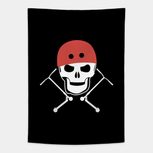 Stunt scooter Skull and scooters Tapestry