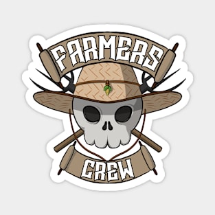 Farmers crew Jolly Roger pirate flag Magnet