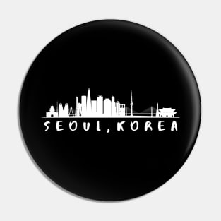 Seoul, Korea - Skyline Pin