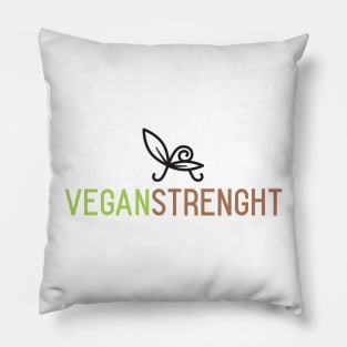 VEGAN STRENGHT - design for vegan powerlifting Pillow