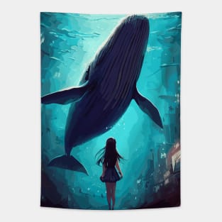 Whale dream Tapestry