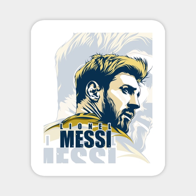 Lio Messi from the back Magnet by LustraOneOne